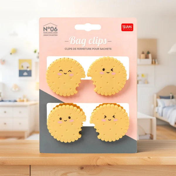 SET 4 CLIP BISCOTTO CHIUDI PACCO LEGAMI