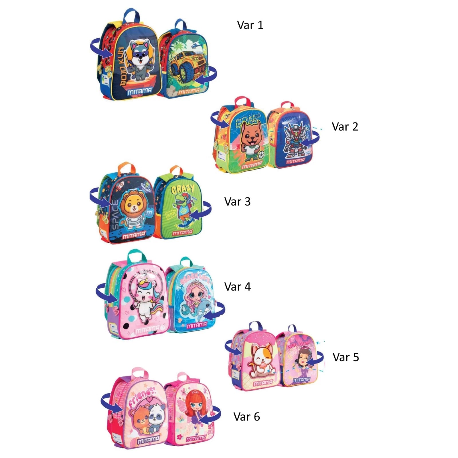 ZAINO SPINNY MITAMA BOY E GIRL