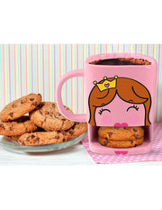 Tazza in ceramica Principessa porta biscotti 250 ml