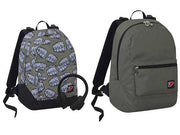 Seven Zaino Reversibile Knock Zaino Cartella per Scuola E Tempo Libero Con Cuffie Wireless Zaino Double Face 2 in 1 Verde Dusty Olive